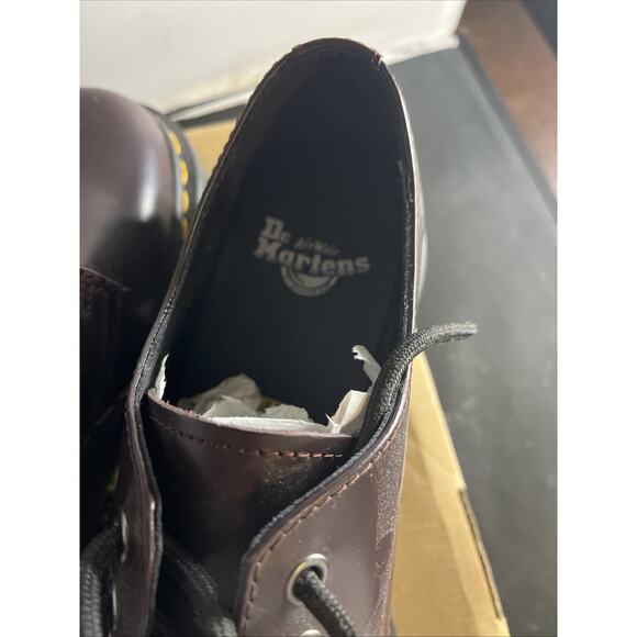 New Dr. Martens Smooth Leather Platform Shoe Size Ladies 9/ Men 8 27332 - Picture 6 of 9